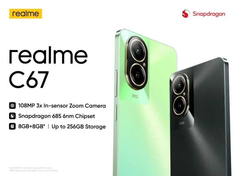 Realme C67 Resmi Diluncurkan dengan Harga Mulai Rp2,5 Jutaan, Mengusung Kamera 108 MP dan Fitur Unggulan